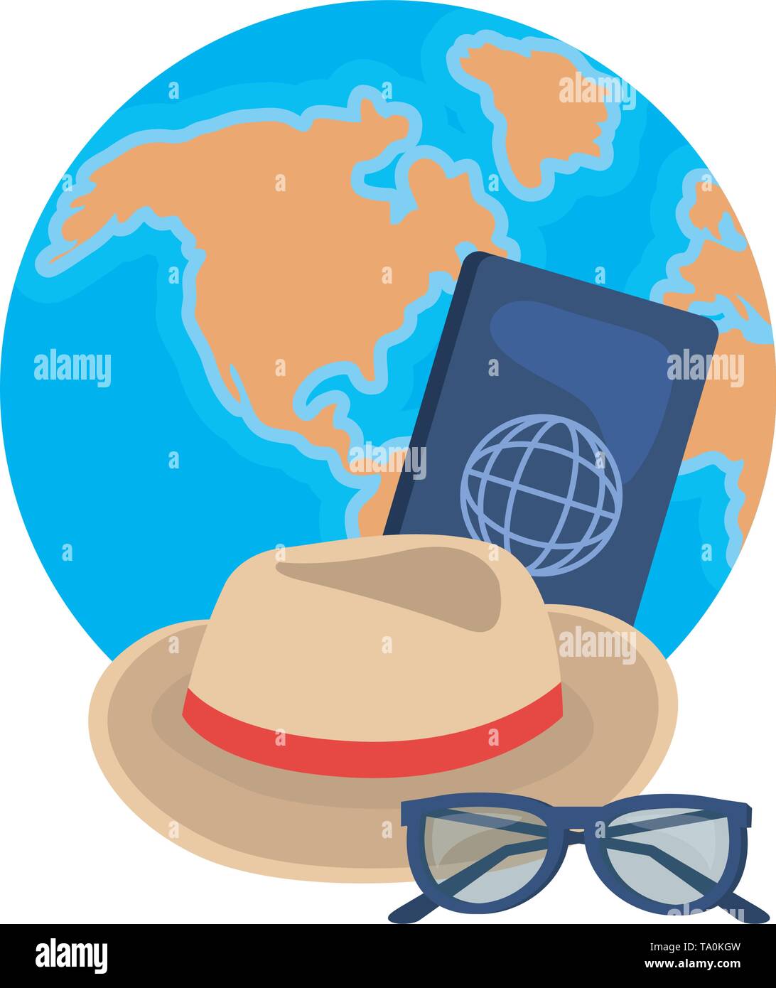 Travel icon set design, Trip vacation tourism journey tourist ...