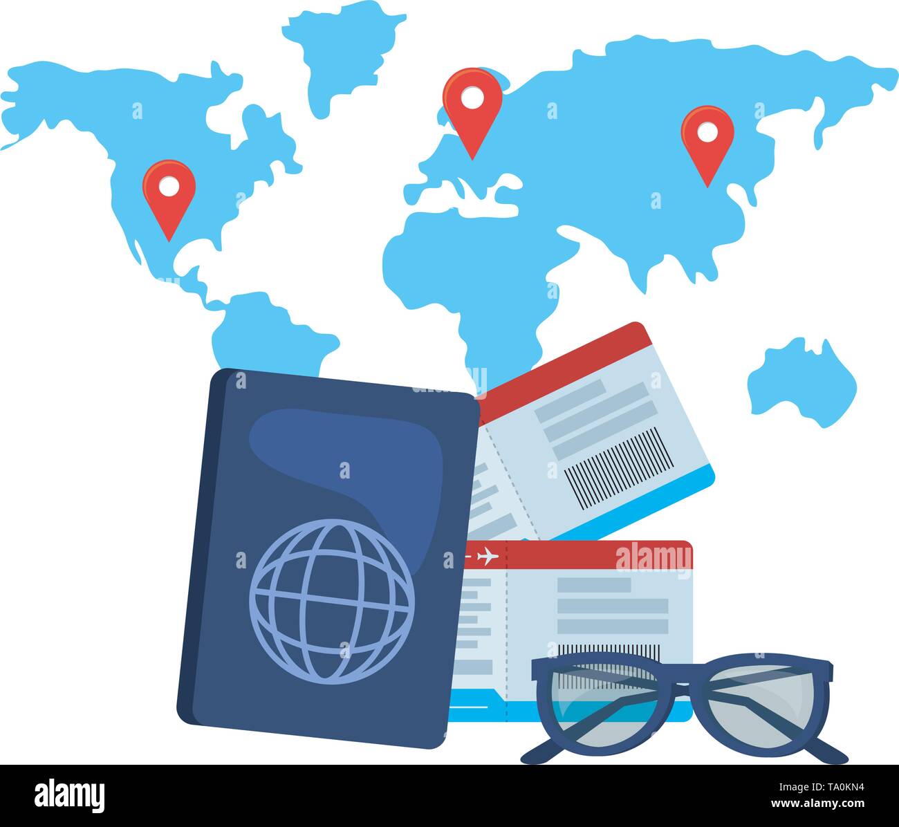 Travel icon set design, Trip vacation tourism journey tourist ...