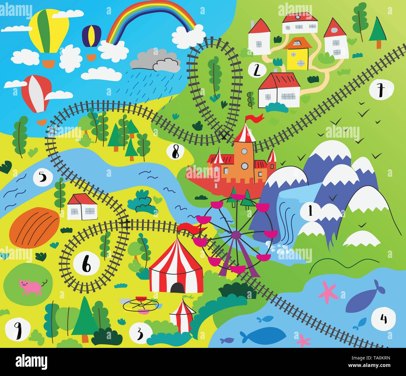 baby rubber play mat