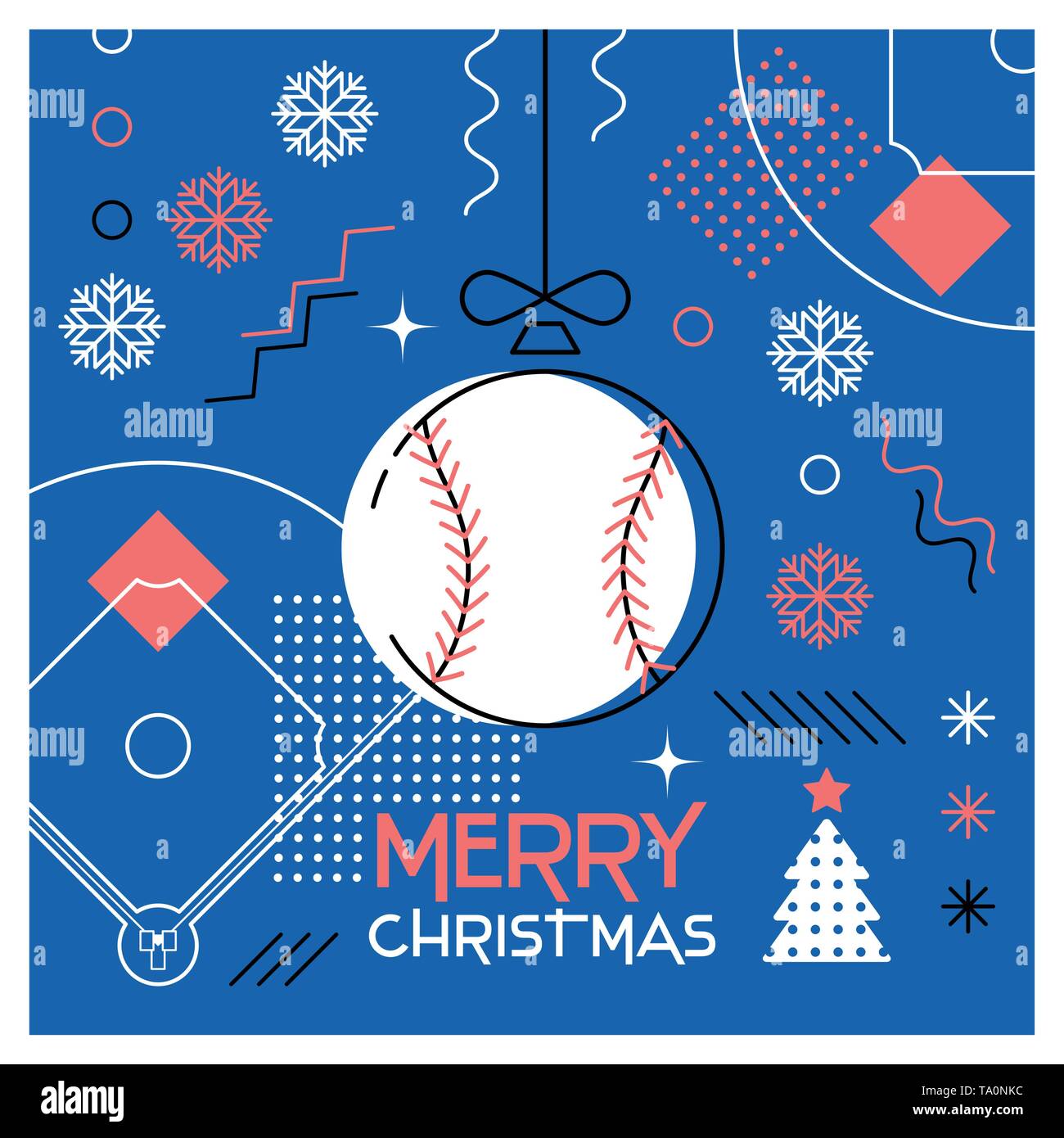 Merry Christmas Baseball 