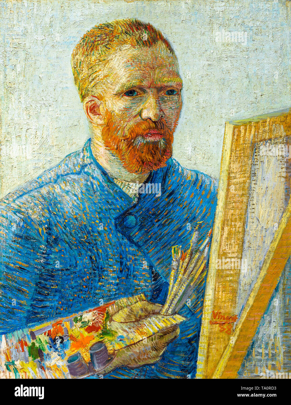Dutch vincent van gogh self portrait as a painter hi-res stock photography  and images - Alamy, image size:999x1390