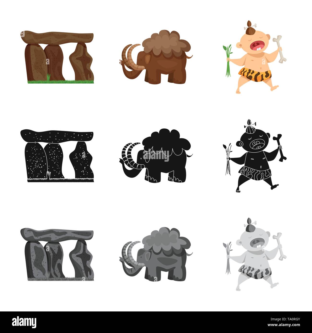 Stone Mammoth Kid Monolith Animal Prehistoric Megalith Wool Sweet Cave Tusk Bone Stoneage White Grass Production Fauna Game Nature Hunting Barefoot Flora Skin Neanderthal Construction Big Boy Evolution Prehistory Sapiens Development Ancient Age