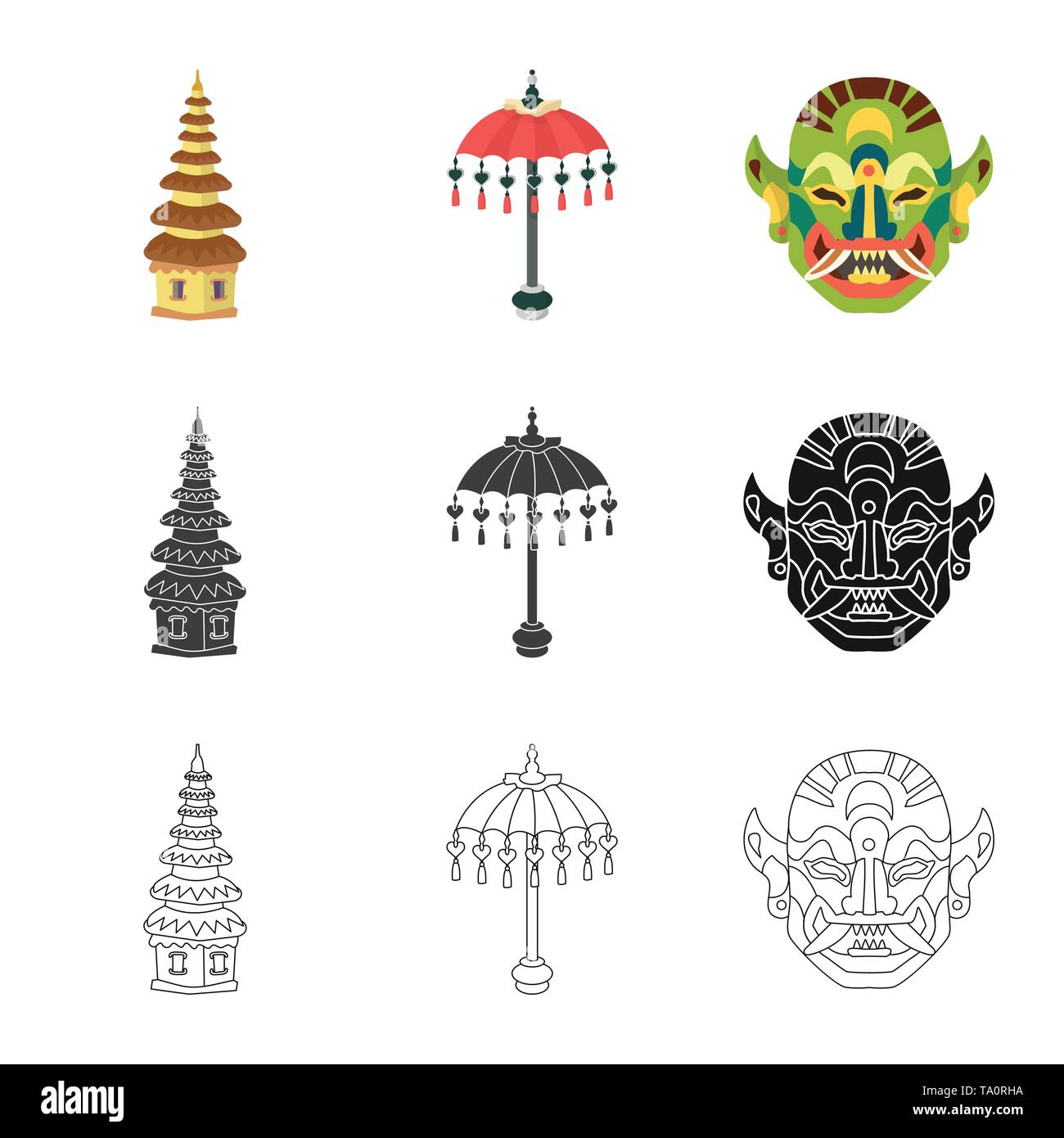 temple,beach,mask,landmark,umbrella,indonesian,pura,heat,culture,hindu