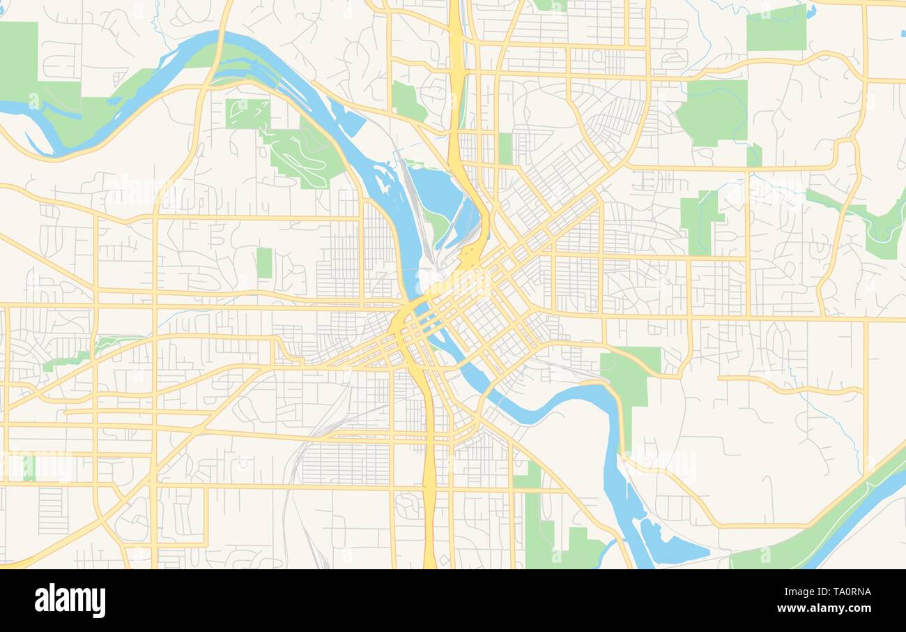 Map Of Cedar Rapids Iowa Empty Vector Map Of Cedar Rapids, Iowa, Usa, Printable Road Map Created In  Classic Web Colors For Infographic Backgrounds Stock Vector Image & Art -  Alamy