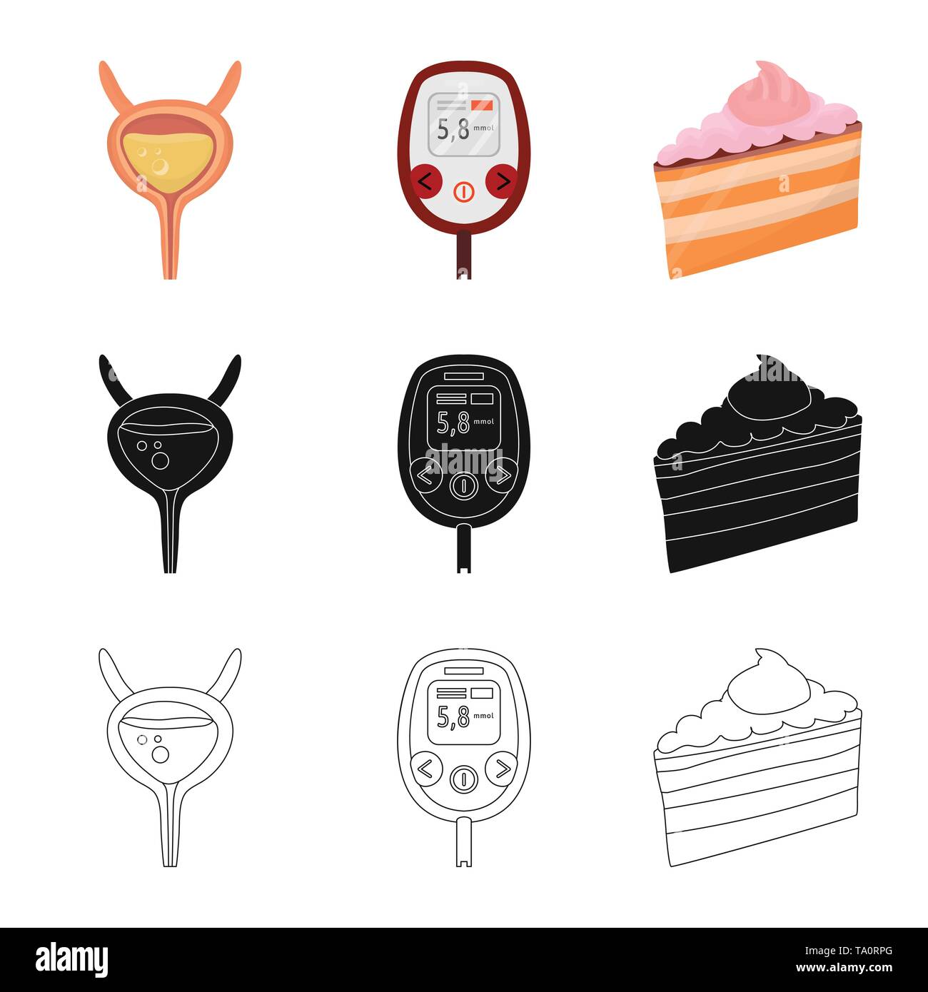 incontinence,glucometer,piece,bladder,measuring,pie,infection,medical ...