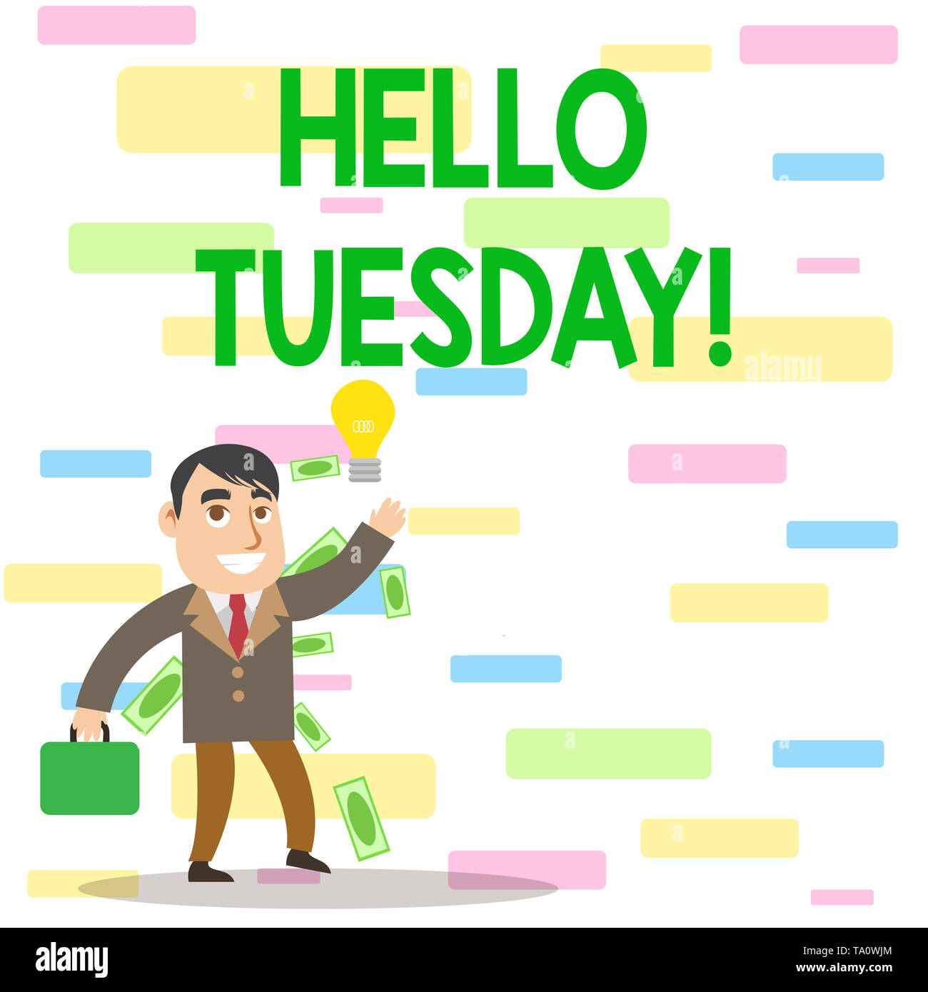 Is a good day to start a good week. Happy Monday concept Stock Photo - Alamy, image size:1300x1390