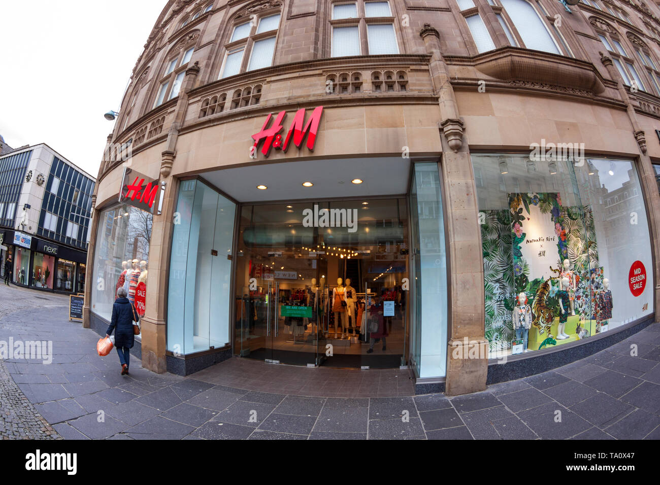 H & M Store, fisheye view Stock Photo - Alamy