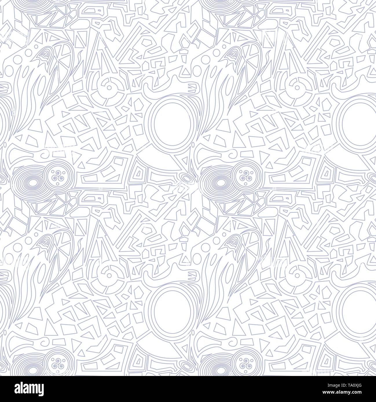 Abstract white vector doodle background . Seamless texture Stock Vector
