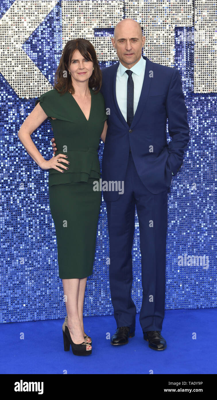 Photo Must Be Credited ©Alpha Press 079965 20/05/2019 Mark Strong and Wife Liza Marshall Rocketman UK Premiere Leicester Square London Stock Photo