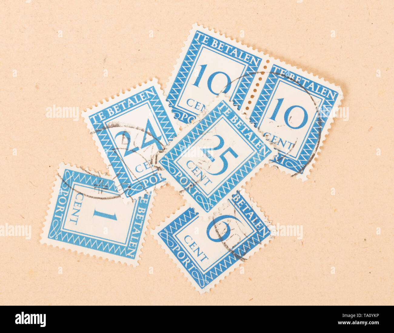 THE NETHERLANDS 1950 Stamps printed in the Netherlands showing their