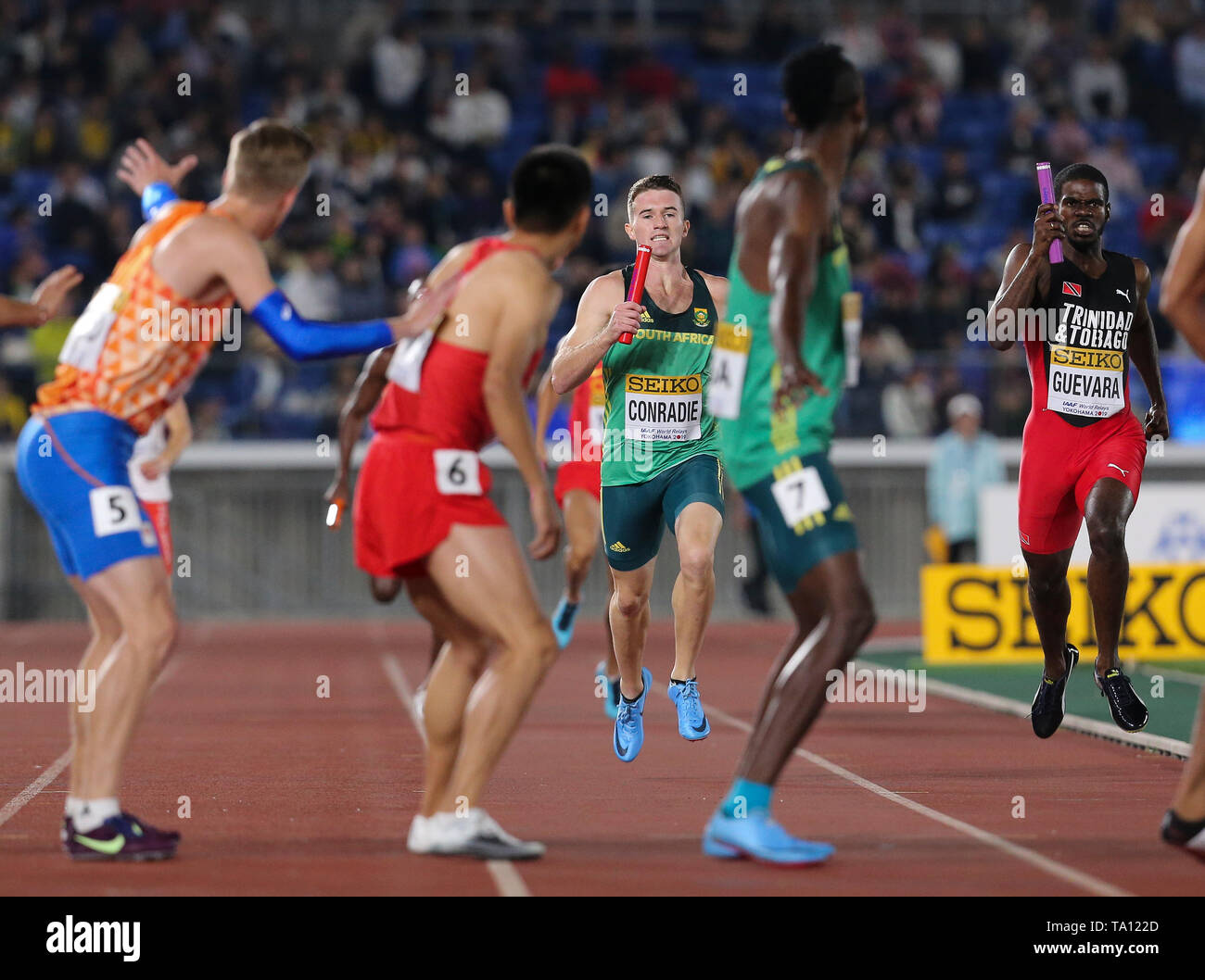 YOKOHAMA, JAPAN MAY 11 Pieter Conradie of South Africa during day 1