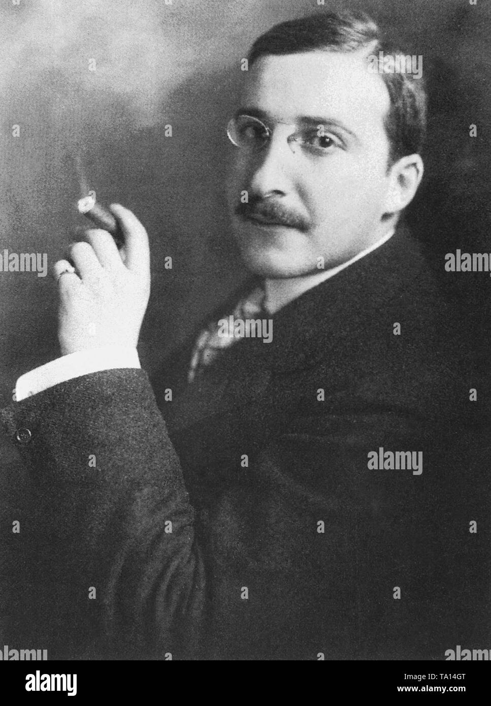 Stefan Zweig (1881-1942), a German writer. Stock Photo