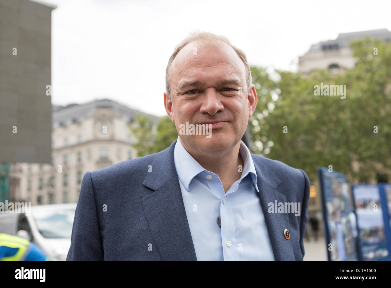 Trafalgar Square, London, UK. 18th May, 2019. Sir Edward Jonathan Davey