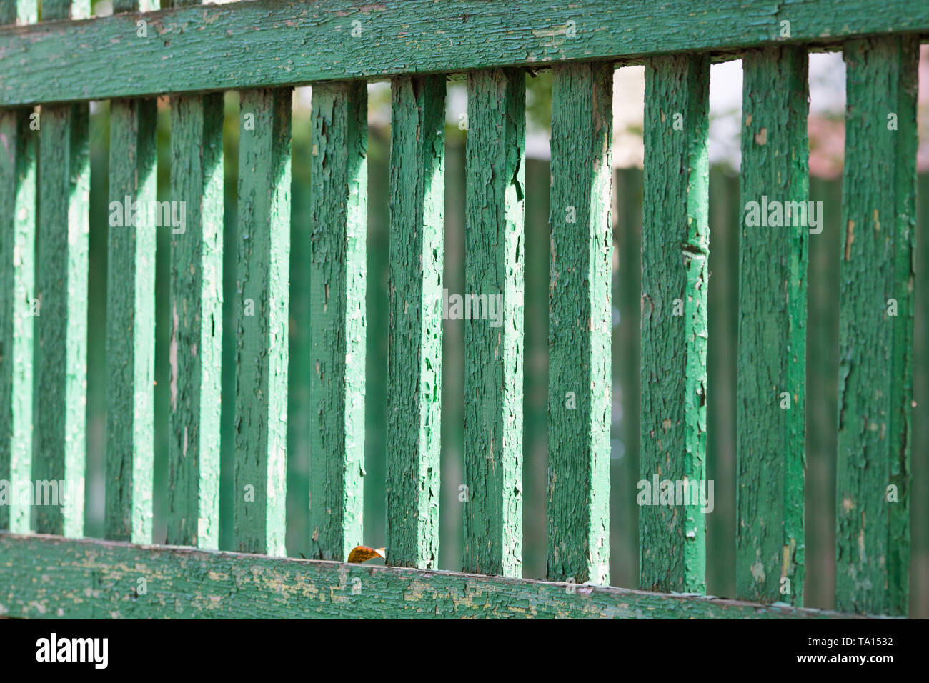 Old green fence hi-res stock photography and images - Alamy