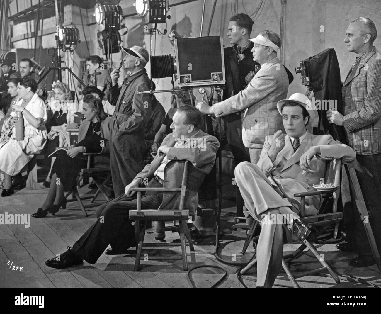 Filming in the Tobis film studio for the movie 'You Only You', directed by Karl Anton. Stock Photo
