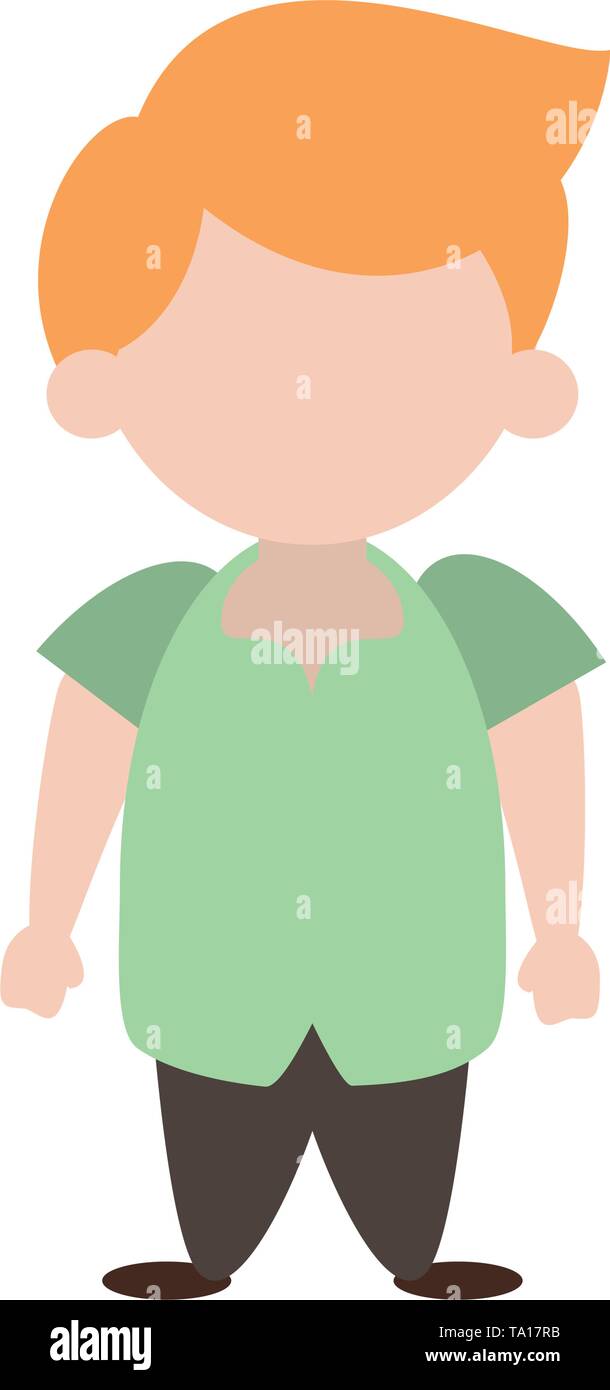 Cute boy cartoon isolated Vector illustration Stock Vector Image & Art ...