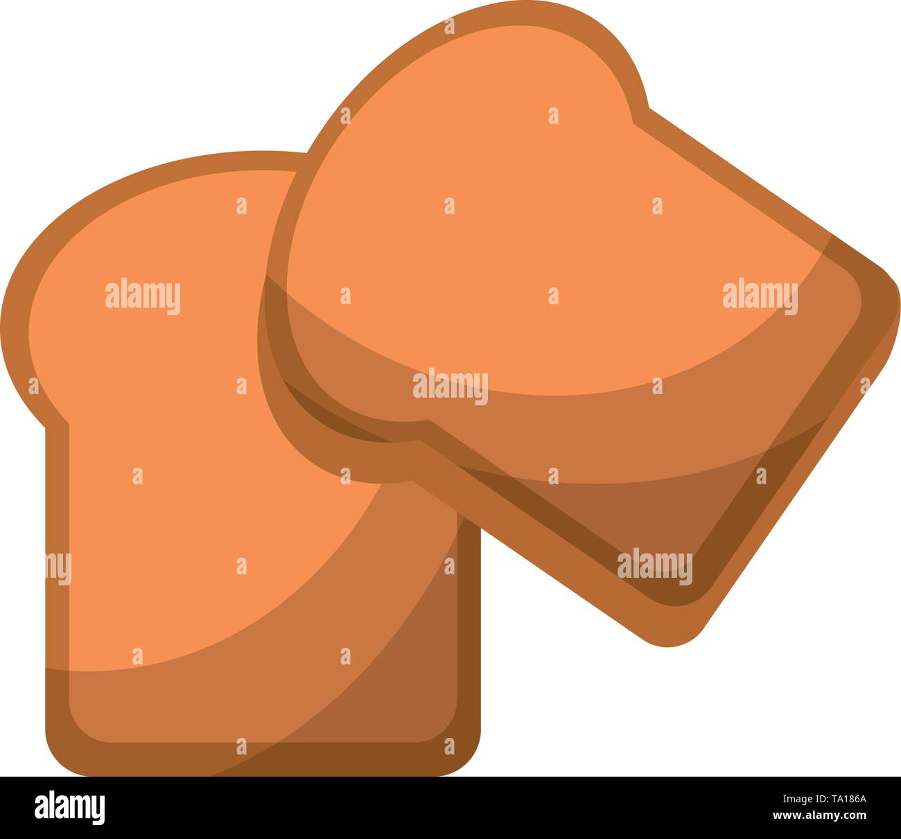 Bread sliced wheat food isolated Vector illustration Stock Vector Image ...