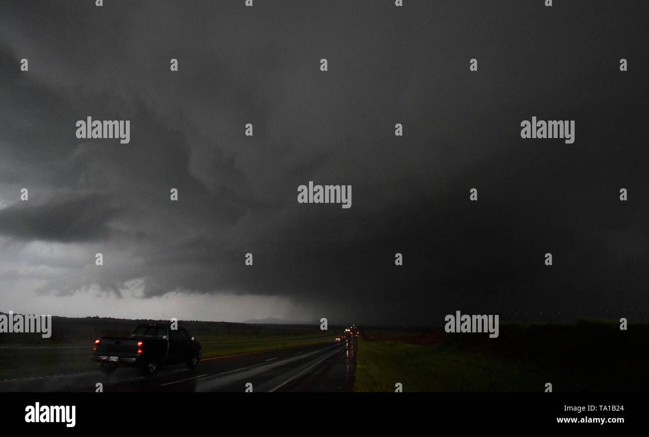 May 20, 2019, Mangum, Oklahoma, U.S. A strong cell over the Magna OK