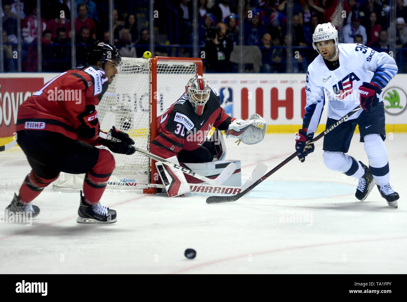 DeBrincat scores twice as US routs Denmark at worlds