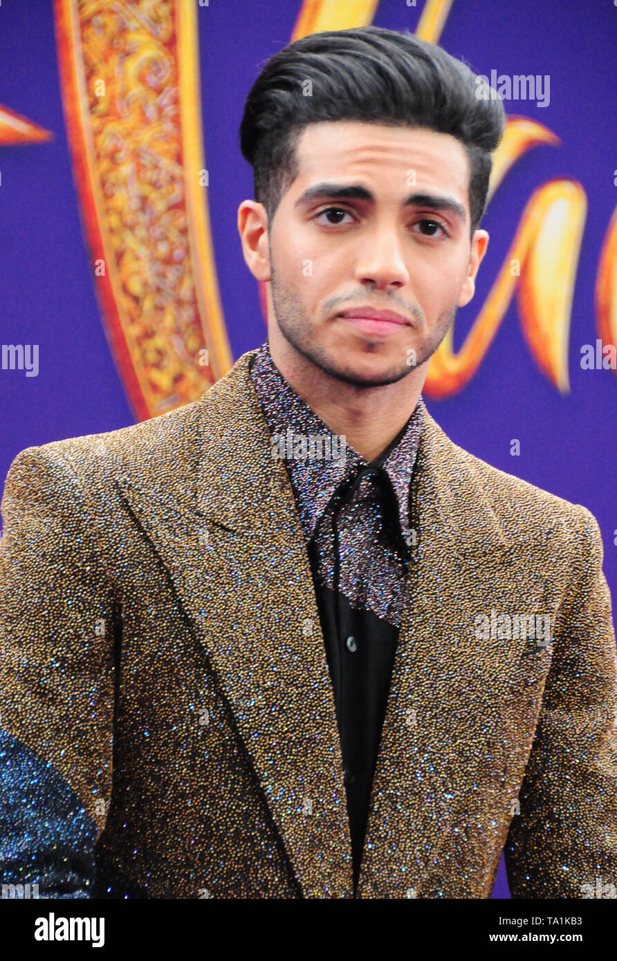 Hollywood, California, USA 21st May 2019 Actor Mena Massoud attends the  Disney Premiere of 'Aladdin' on
