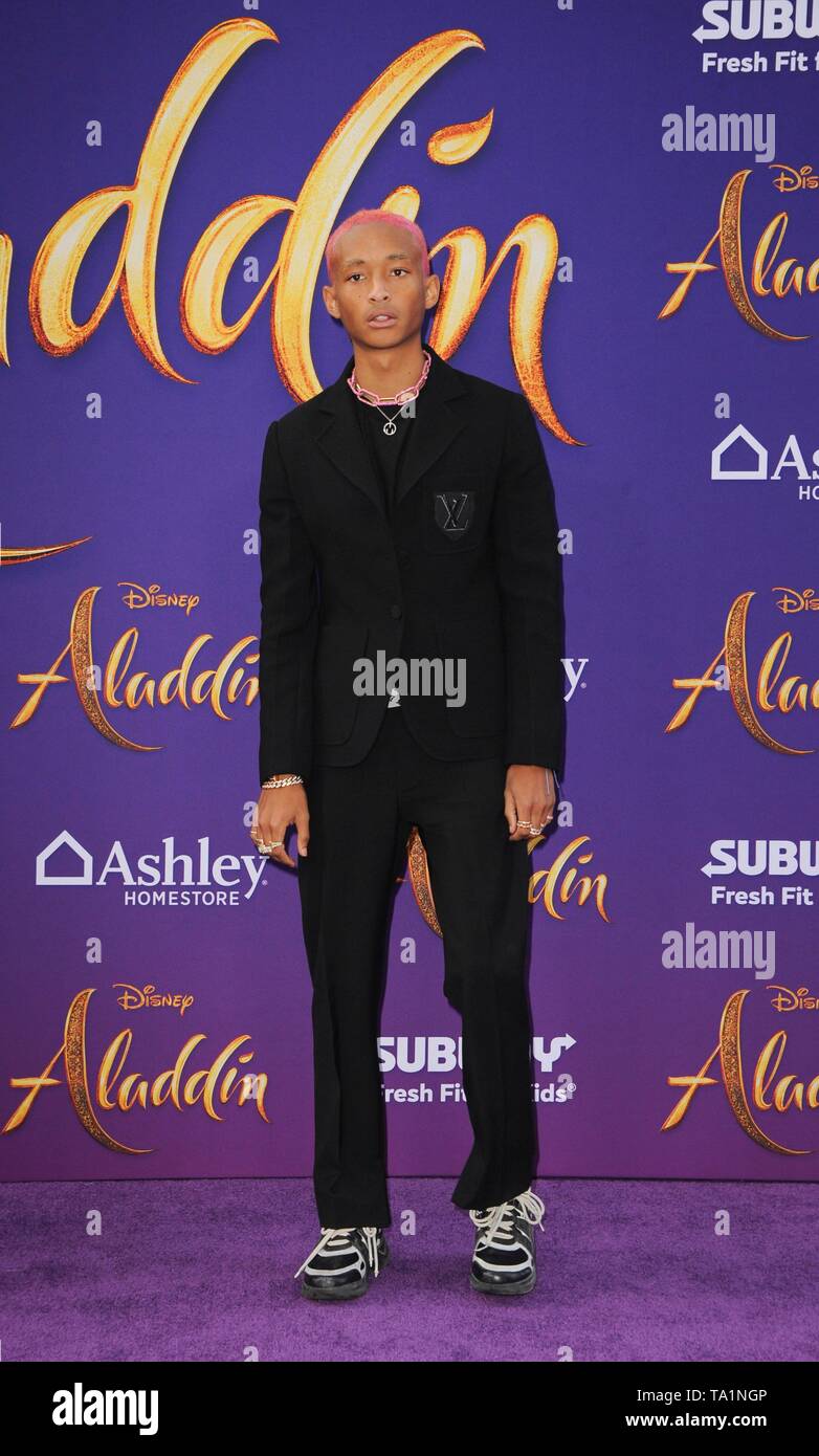 Los Angeles, CA, USA. 21st May, 2019. Jaden Smith at arrivals for ALADDIN Premiere, El Capitan Theatre, Los Angeles, CA May 21, 2019. Credit: Everett Collection Inc/Alamy Live News Stock Photo