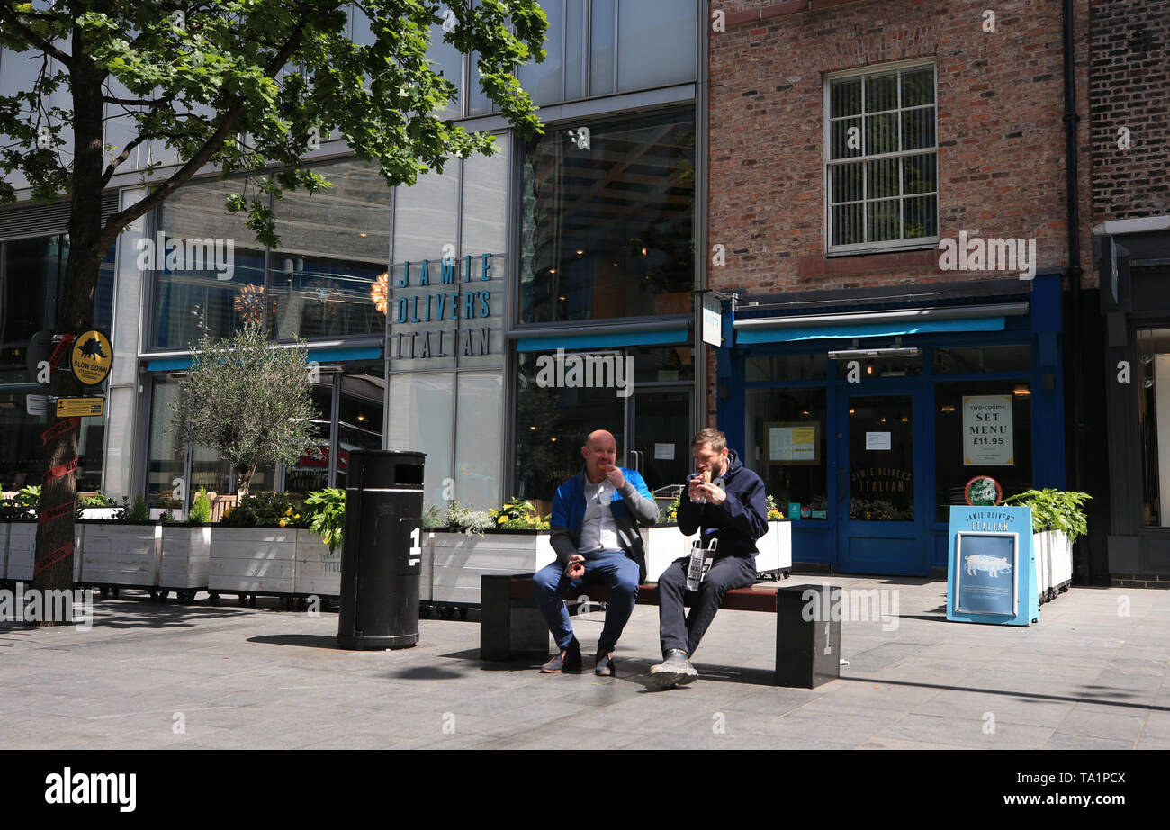 A closed Jamie's Italian in Paradise Street, Liverpool, as the restaurant chain founded and majority-owned by celebrity chef Jamie Oliver, has appointed administrators, putting as many as 1,300 jobs at risk. Stock Photo