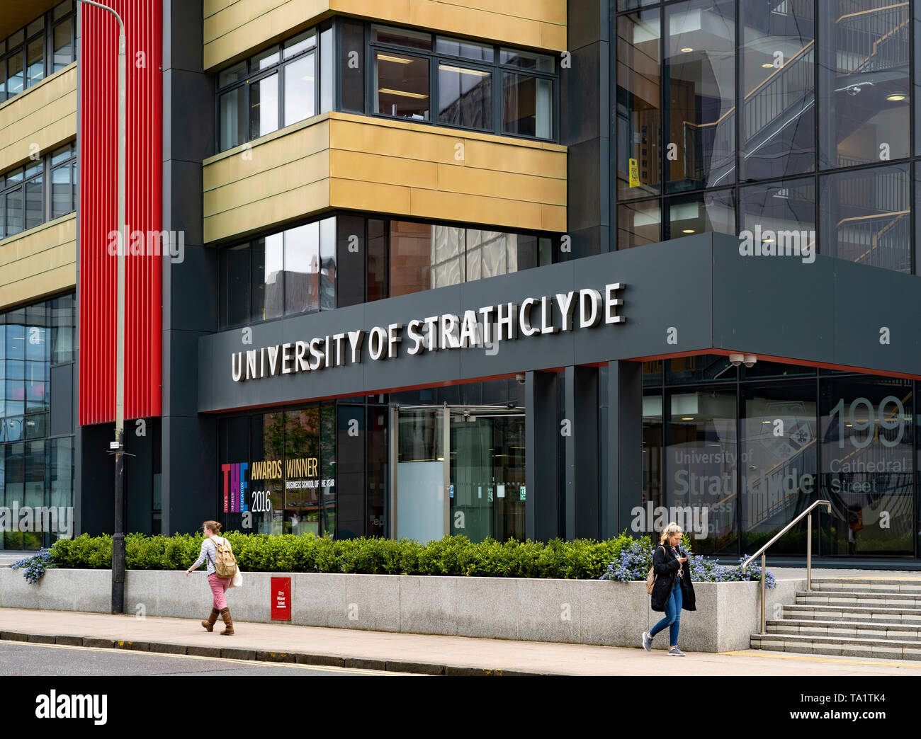 View of the Business School at the University of Strathclyde in Glasgow