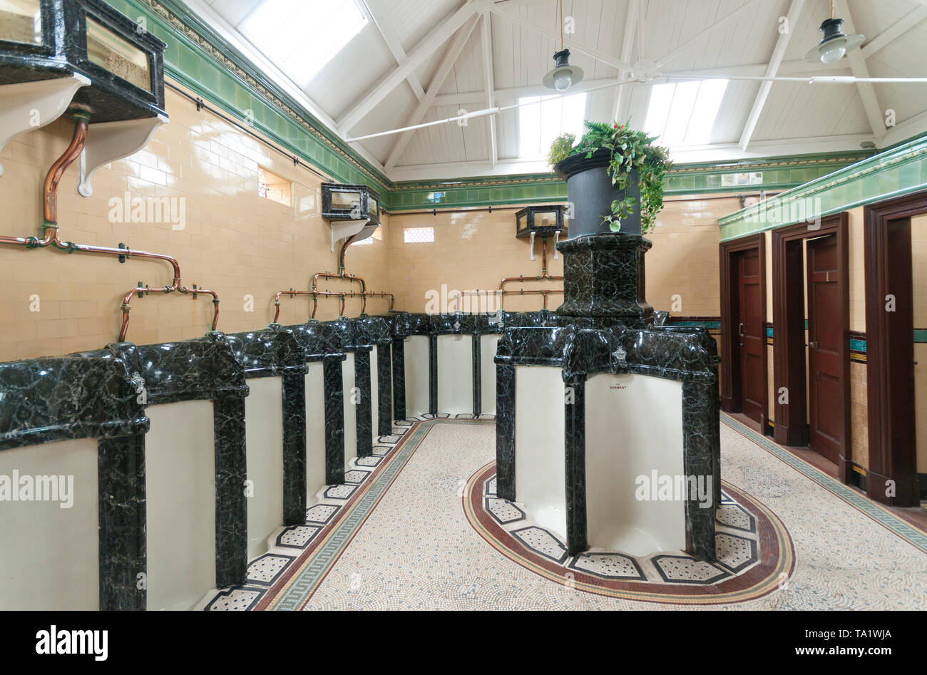 Famous elaborate Victorian toilets at Rothesay, Bute Stock Photo