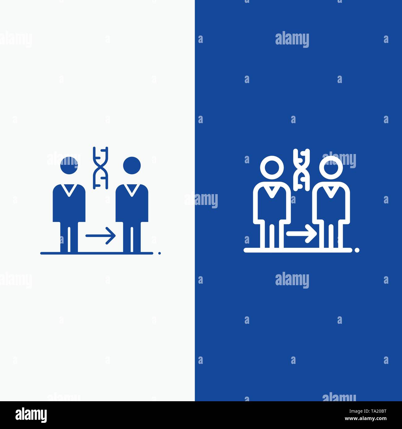 Dna Cloning Patient Hospital Health Line And Glyph Solid Icon