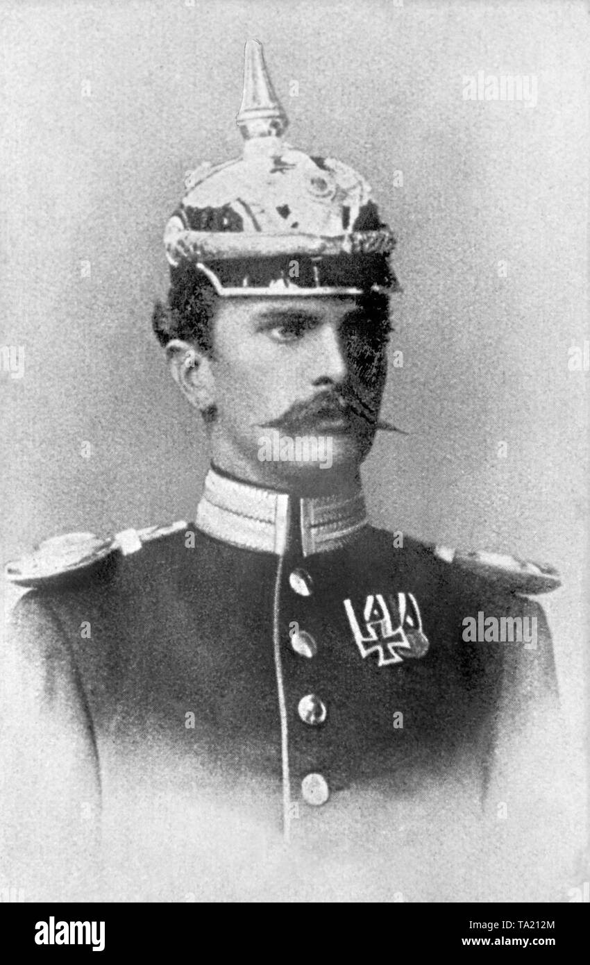 The later Field Marshal August von Mackensen as a general staff officer. Stock Photo