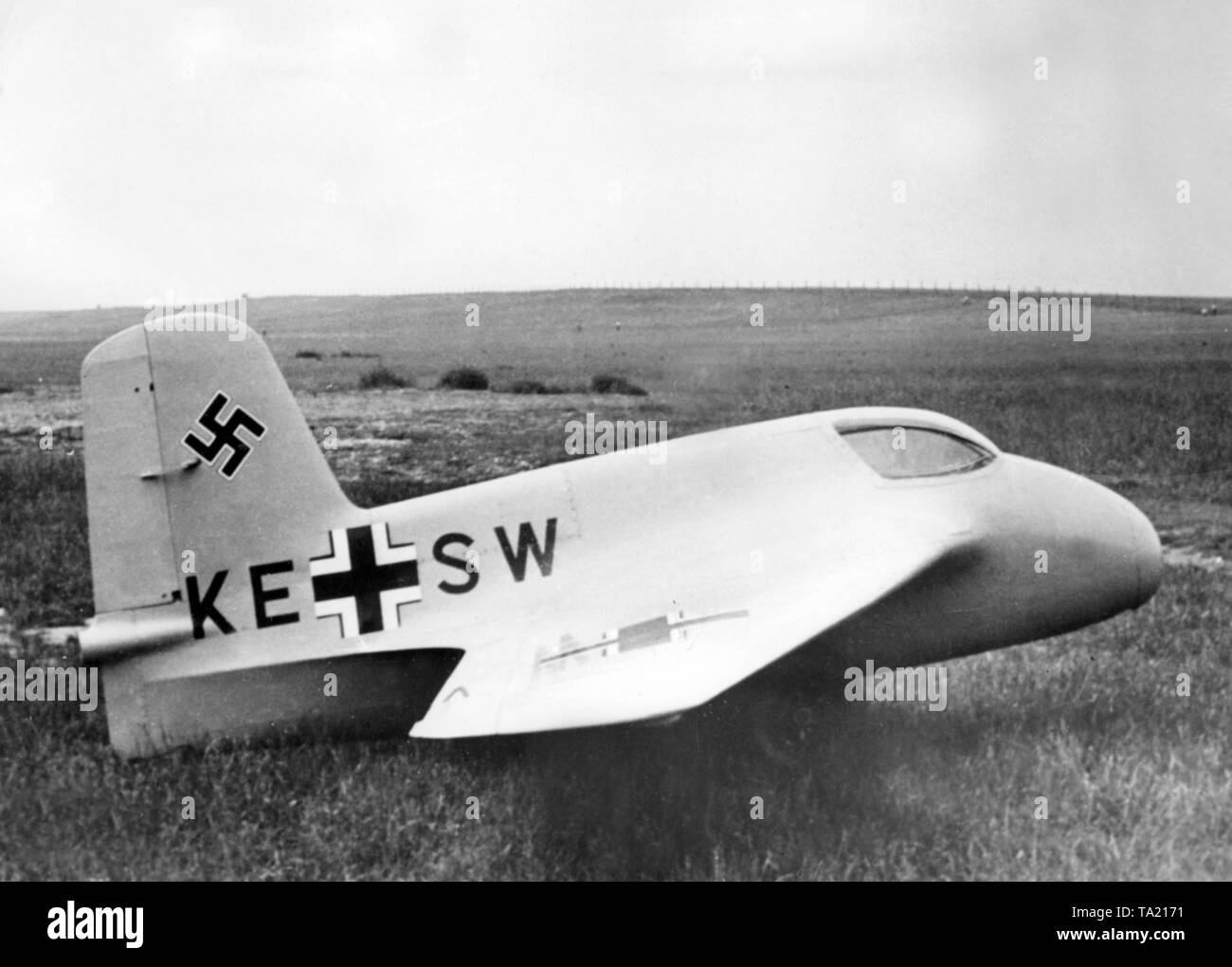 Jet Fighter Messerschmitt Me 163 Stock Photo Alamy