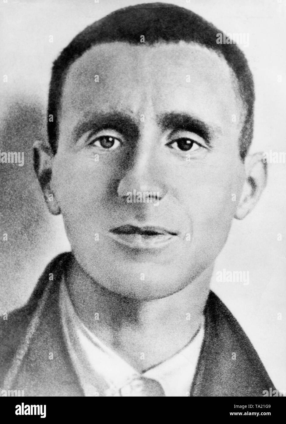 Portrait of German poet Bertolt Brecht (undated picture) Stock Photo