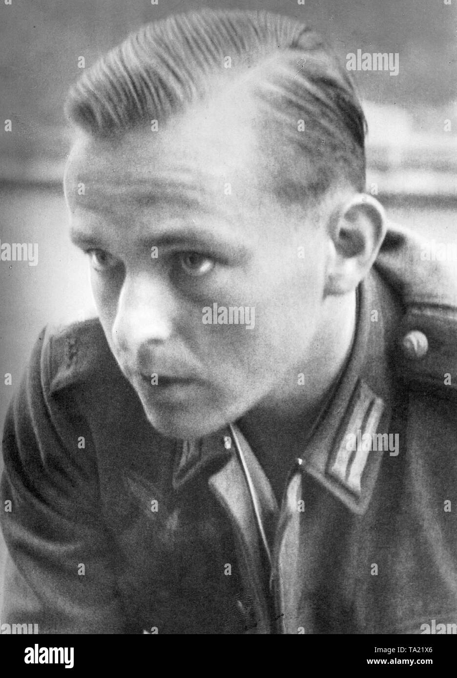Willi Graf, a member of the resistance organization 'The White Rose' in the Third Reich. Stock Photo