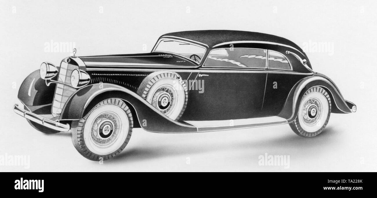 Mercedes Type 290 Cabriolet. Stock Photo