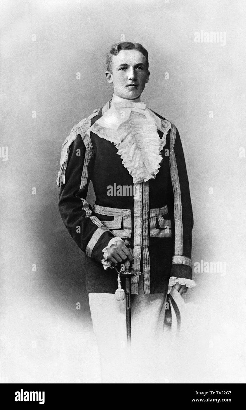 Kurt von Schleicher as a cadet. The picture was taken around the turn of the century. Stock Photo