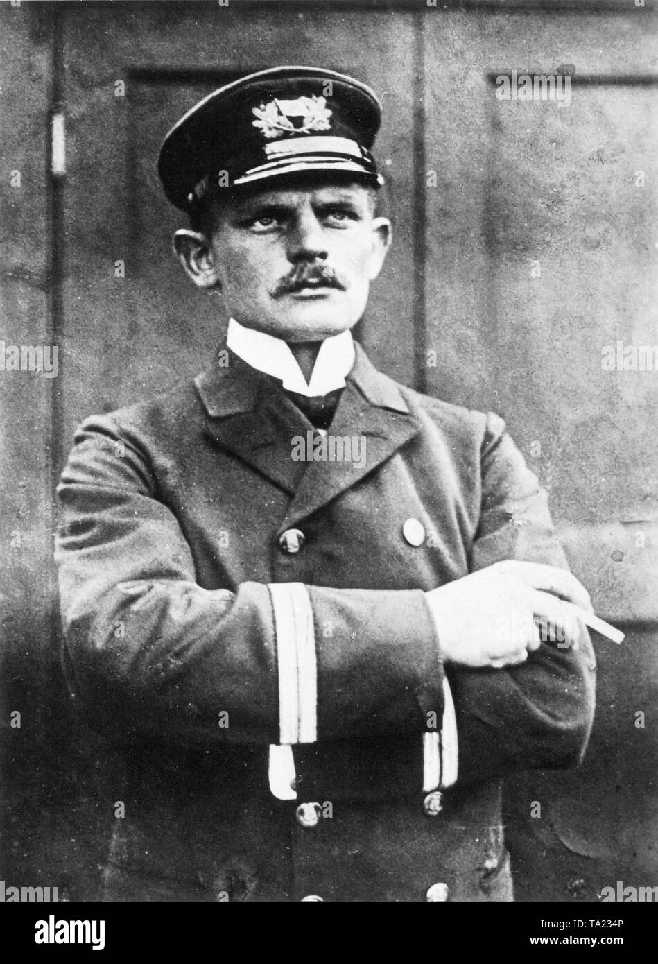 Oberleutnant zur See Carl Hans Lody - he worked as a German spy in England for the Secret Naval Intelligence Service of the Imperial German Navy. He was unmasked at the beginning of the 1st World War by the British and arrested, sentenced to death and later shot under martial law in the Tower in London. Stock Photo
