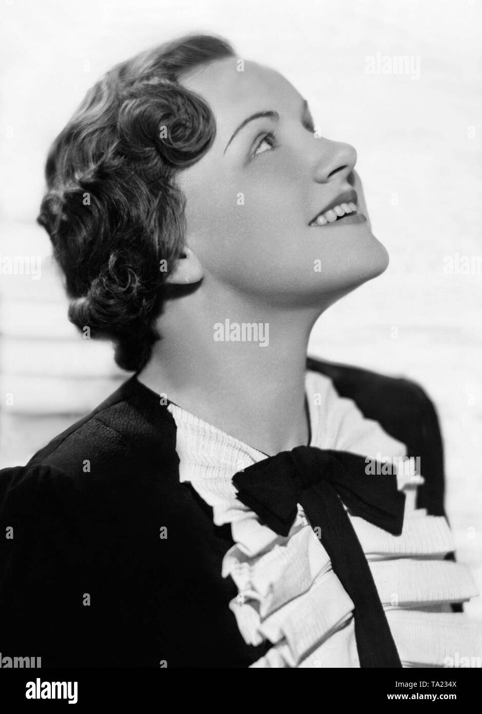Portrait Of The Actress Virginia Payne She Is Wearing A Short