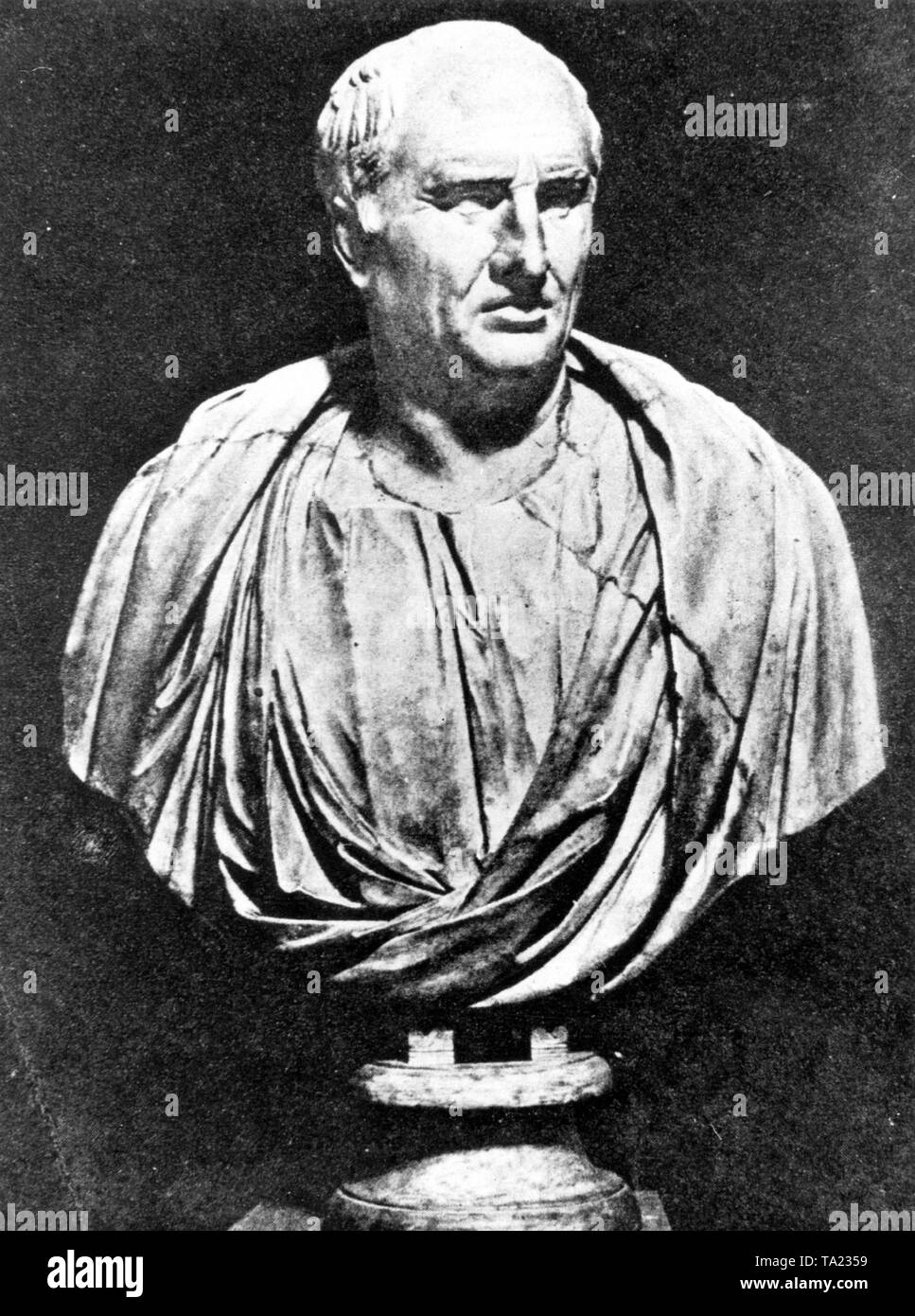 Marcus Tullius Cicero, Roman politician, orator and philosopher. Stock Photo