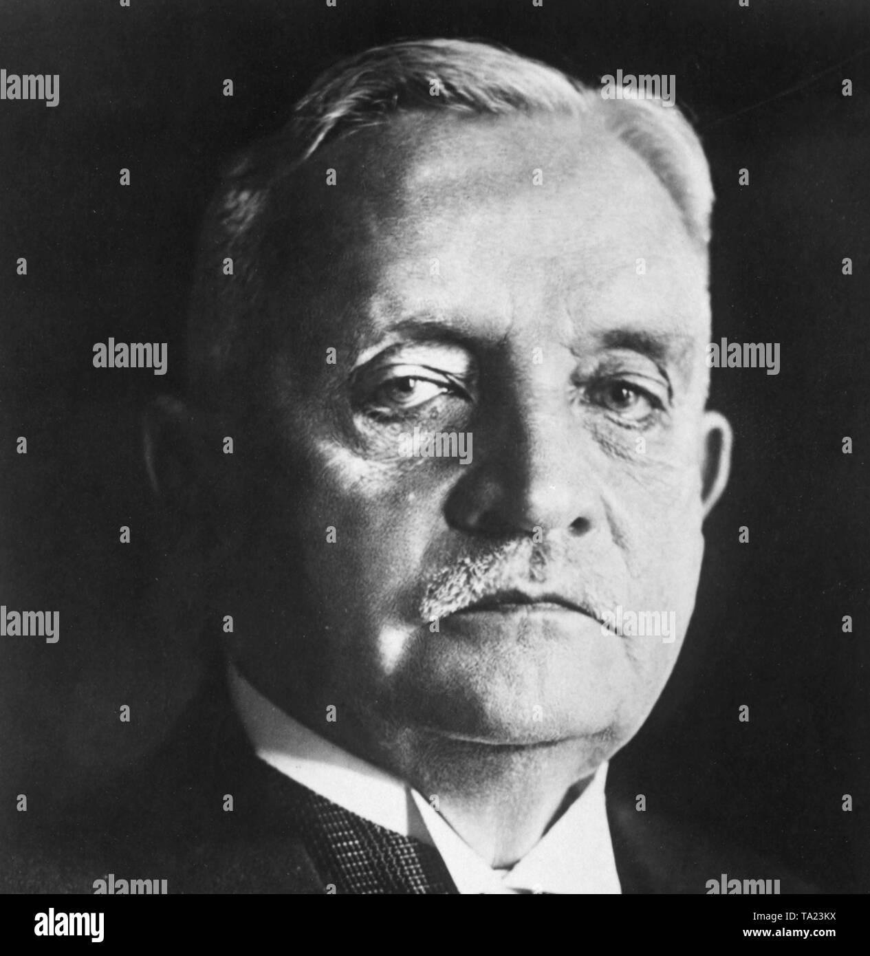 In the wake of the Great Depression, President Hindenburg appointed together an Economic Advisory Council at the suggestion of the Chancellor. The picture shows the agricultural politician and chairman of the German Agriculture Council, Dr. Ernst Brande. Stock Photo