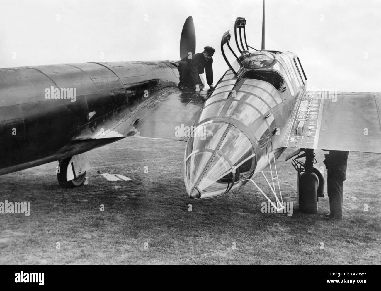 Blohm & Voss BV 141, German reconnaissance aircraft. Undated image, the  place is unknown Stock Photo - Alamy