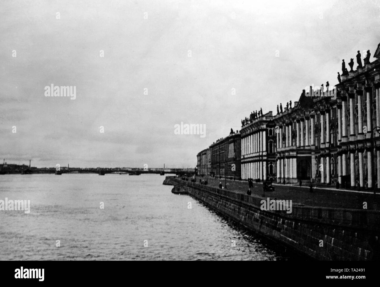 View of Leningrad (St. Petersburg) shortly after the closure of the blockade (Photo of the Propaganda Company (PK)). Stock Photo