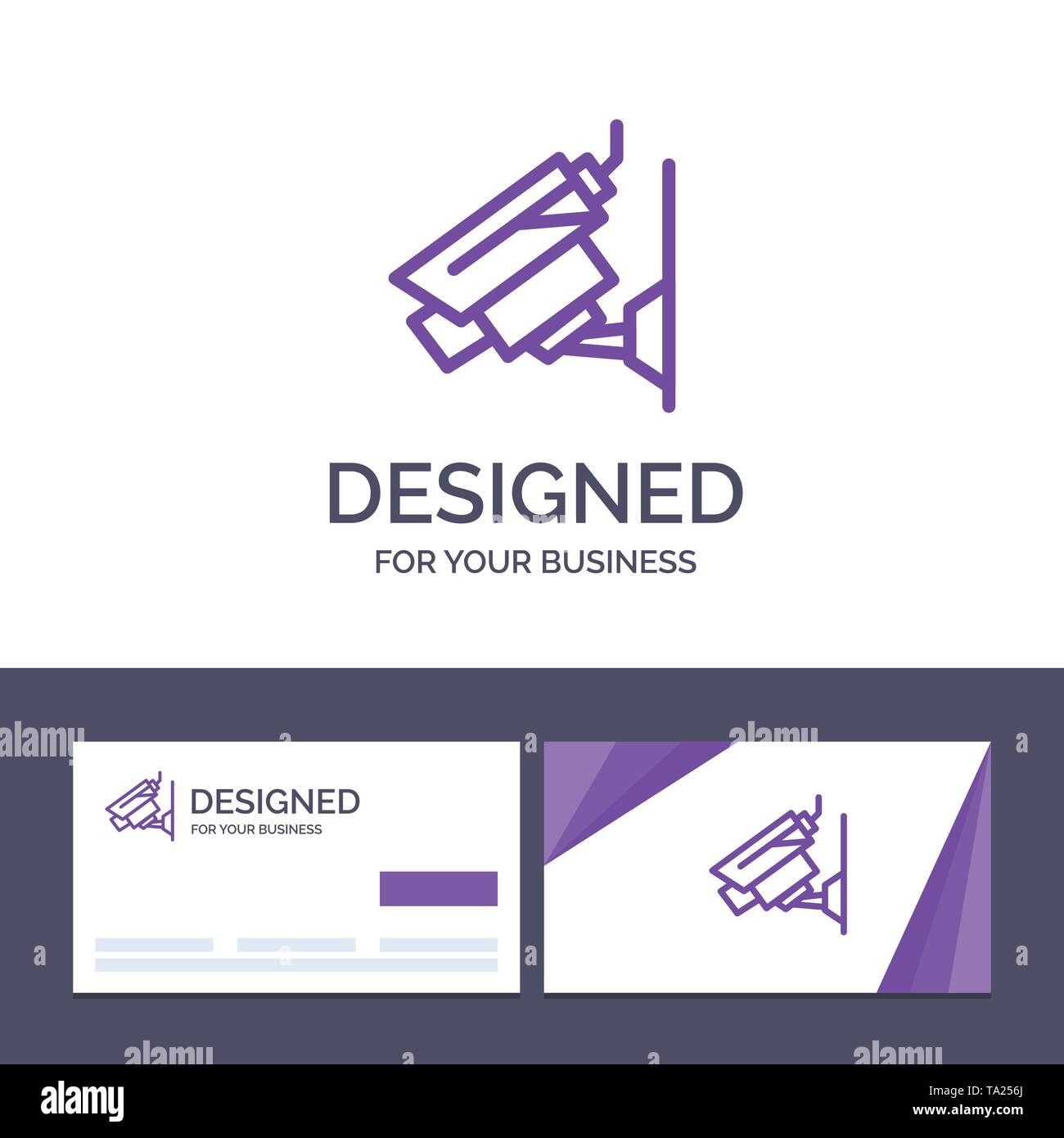 Creative Business Card and Logo template Camera, Cctv, Security