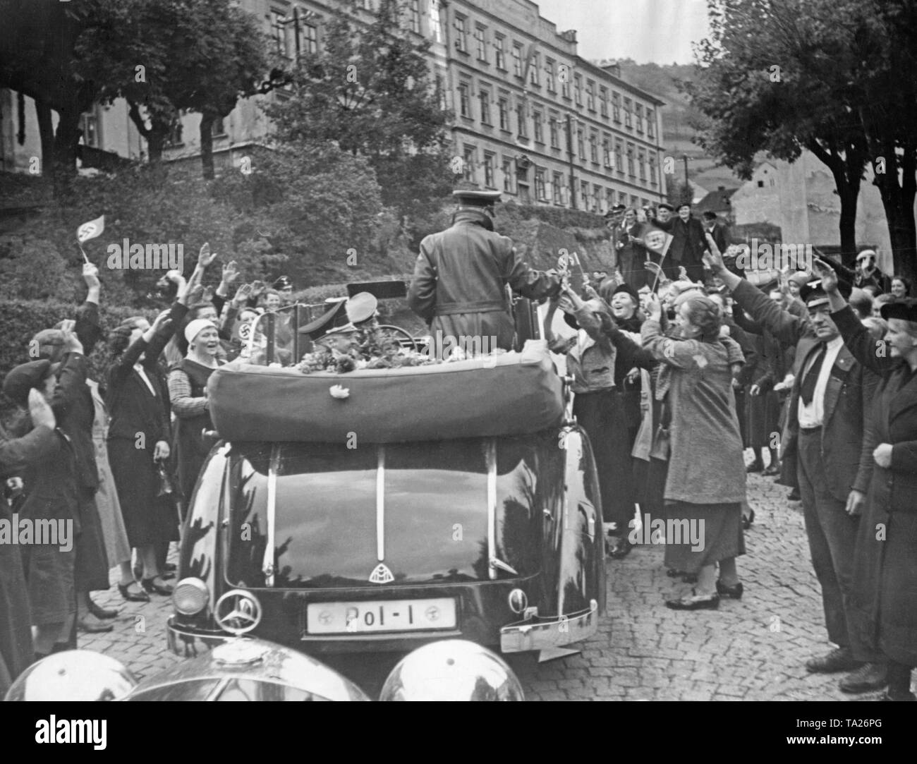 Reich Minister of the Interior Wilhelm Frick visits Joachimsthal (today ...