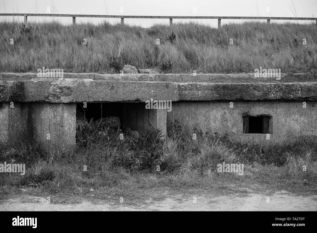 Ww2 war bunker Black and White Stock Photos & Images - Alamy