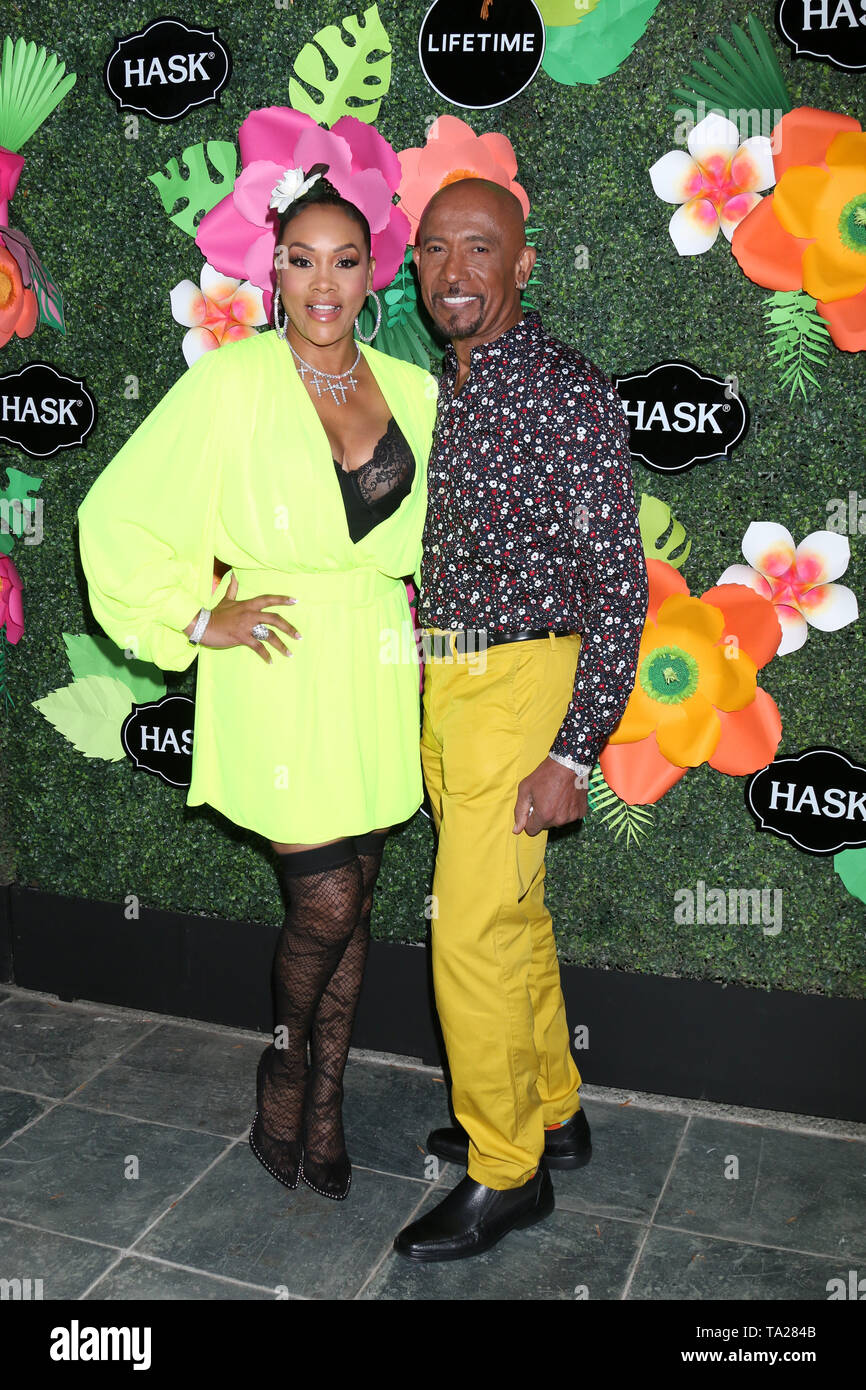 May 20, 2019 - Westwood, CA, USA - LOS ANGELES - MAY 20:  Vivica A Fox, Montel Williams at the Lifetime TV Summer Luau at the W Hotel on May 20, 2019 in Westwood, CA (Credit Image: © Kay Blake/ZUMA Wire) Stock Photo