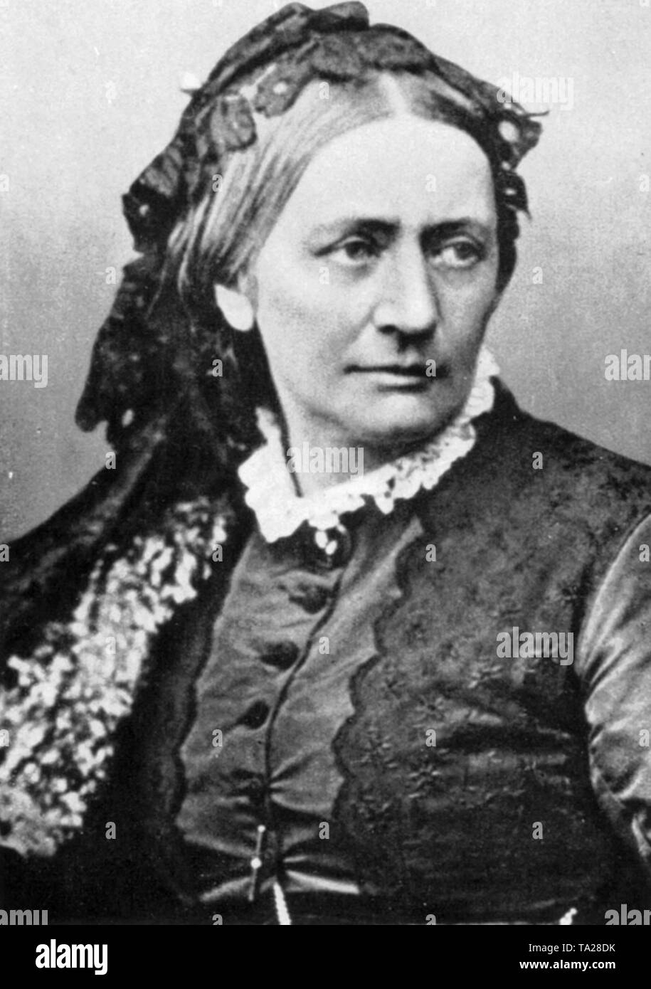 Clara Schumann (1819-1896), German pianist and composer. Stock Photo