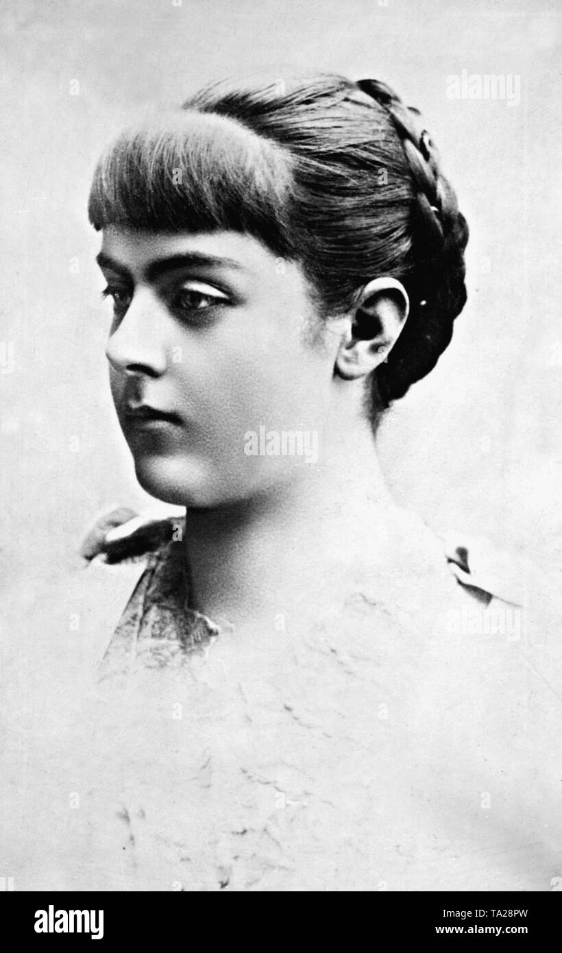 Baroness Mary von Vetsera (1871-1889), mistress of the Austrian Crown Prince Rudolf. She was shot by Rudolf in Mayerling before he committed suicide. Stock Photo