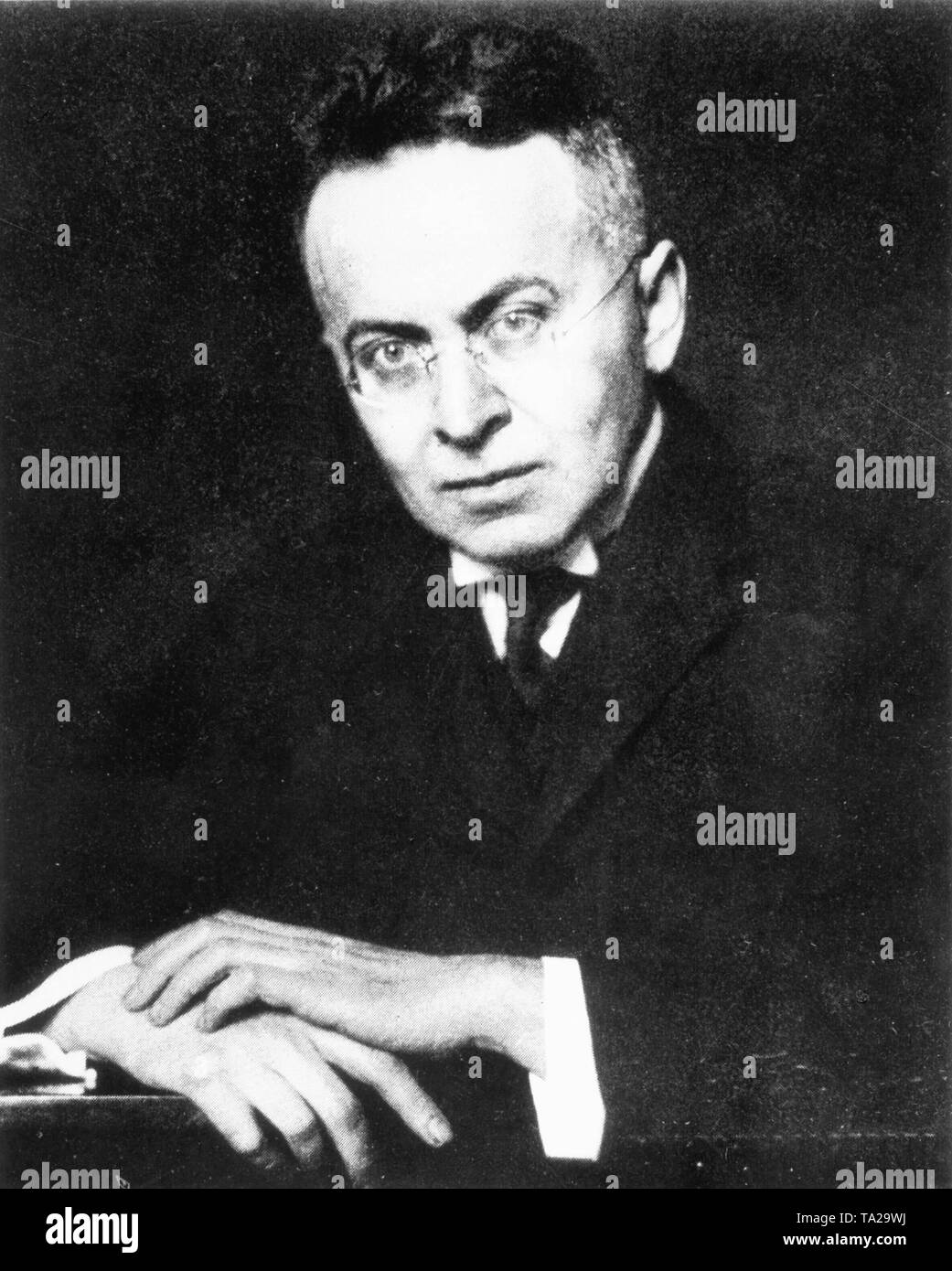 Portrait of Austrian writer and journalist Karl Kraus Stock Photo