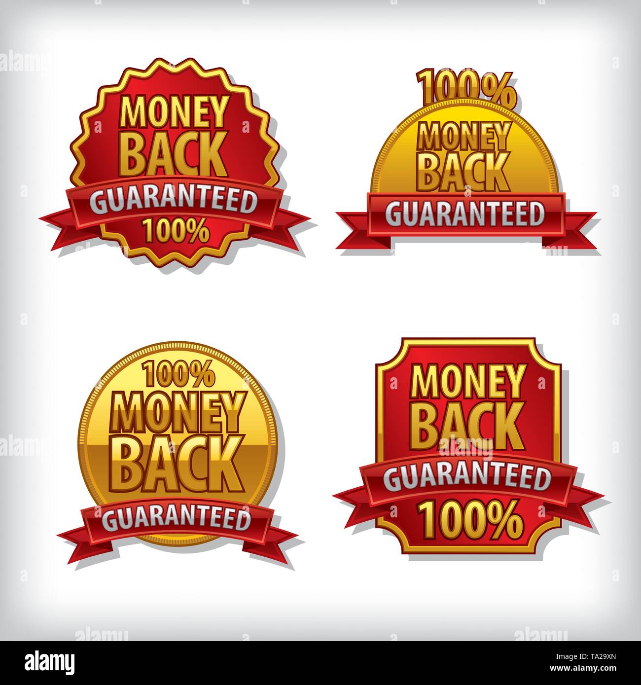 money back guaranteed label Stock Vector Image & Art Alamy