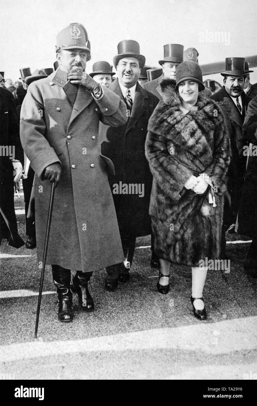 Amanullah Khan (1892-1960), King of Afghanistan and his wife, Queen Soraya. Stock Photo